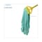 Boardwalk Large Looped-End Wet Mop, Green, Cotton/Synthetic, PK12, BWK1200LCT BWK1200LCT - alternate 8